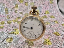 Waltham. Massiv. Etui A Schraube. Laminat Gold. 1903. Taschenuhr