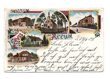 LITHO AK ACCUM BEI SCHORTENS 1901 , Region Friesland Oldenburg