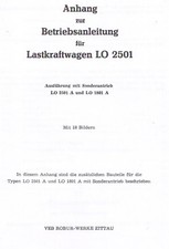 301654 Bedienung LKW ROBUR LO