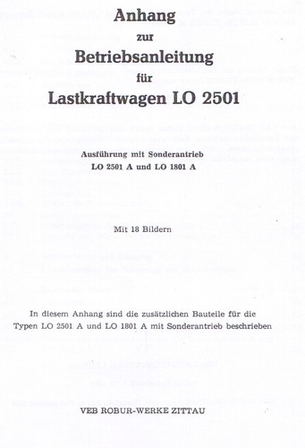 301654 bedienung lkw robur - robur, lo