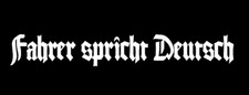 Fahrer spricht Deutsch Aufkleber Auto Sticker JDM LKW Bagger boot bike Oldschool