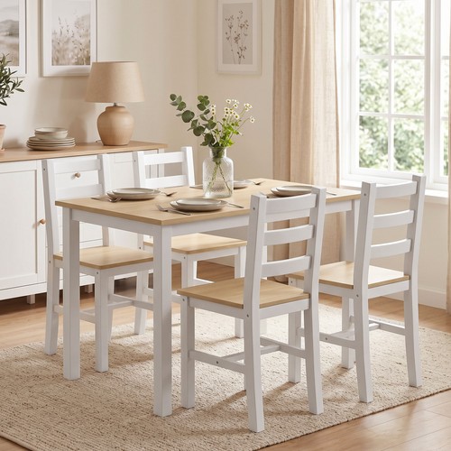 Homcom esstisch mit - esstisch, 4