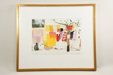 N92U45- Holzrahmen mit Kunstdruck nach einem Aquarell von Oskar Koller