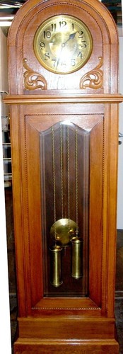 Antike standuhr 1920 holz - antike,