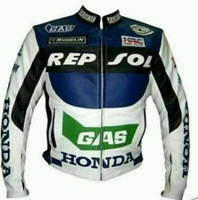 REOSOL Gas Honda Jacke Motorrad Racing Lederkombi in allen Größen erhältlich