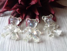 6 Kunststofflperlen  "TEDDY"