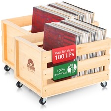 2x Schallplatten Vinyl Bambus