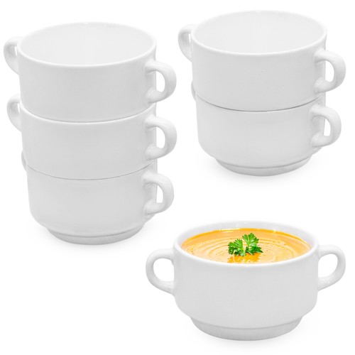 Keramik suppen tasse weiß - keramik,