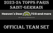 2023-24 Topps Paris Saint-Germain Team Set, All Base Cards, Gold Drip, Icy Foil