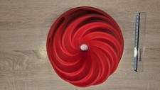 TOP Rote 3D Silikonform Springform Backform Gugelhupf Twist TOP