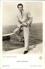 Ak Schauspieler Carlos Thompson, Portrait mit Zigarre, Ufa Film - 3805882