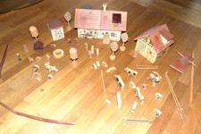 Steiff Bauernhof 8450/05 aus Holz + Haustier Puzzle 8458/04 teilw. unvollständig