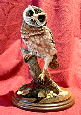 Seltene Vintage Country Künstler kleine Eule 21 cm CA398 1980 signiert top