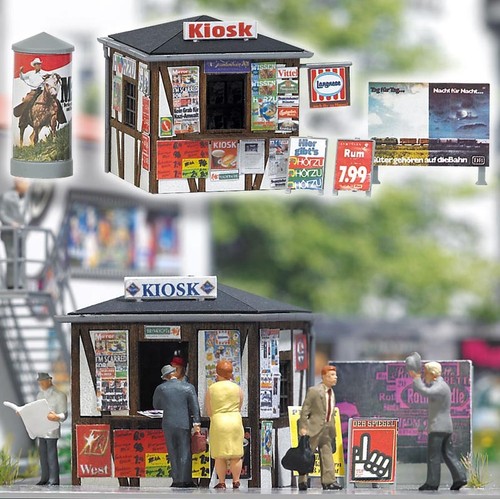 Busch 1494 kiosk bausatz - busch, spur