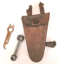 Alte Leder Werkzeugtasche