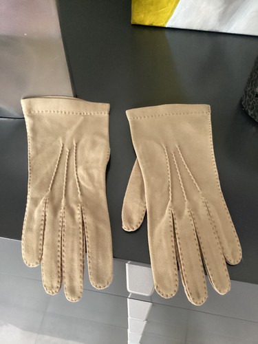Wildleder handschuhe beige - handschuhe, gr