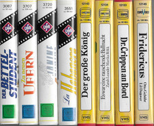 8 x UFA / EuroVideo  Klassiker  VHS  Video Kassetten  Sammlung  Raritäten