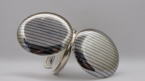 Taschenuhr silber niello - niello, favor
