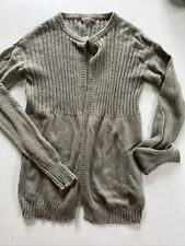 Repeat Cashmere Damen Strickjacke 100 % Kaschmir Gr. 36 , Farbe Mineral