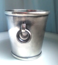 Sektkühler Eiseimer versilbert Alpacca Jugendstil Bauhaus Art Deco antik Vintage
