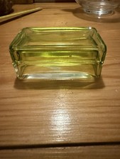 Antike Jugendstil Glas Dose