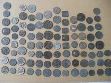 Sammlung mit 93 Notgeldmünzen