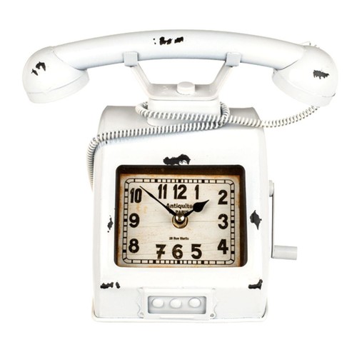 Tischuhr vintage telefon aus - telefon,