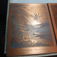 Vintage 3x Kupferplatten