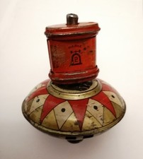 Uraltes Blechspielzeug, HOP-HOP Kreisel von Lehmann von 1913