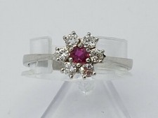 schöner Rubin Brillant Ring