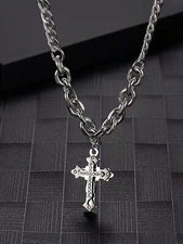 Herren Halsketten Charm Kreuz