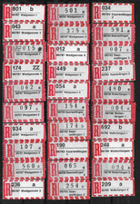R-Zettel/BRD/5-stellige PLZ/66787 Wadgassen 1 - 66798 Wallerfangen 2 (30 versch)