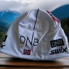 swix Winter-SKI-Unterzieh-Mütze-Cap 58 neuw.NORWAY Team DNB NORGE weiß 