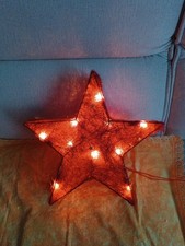 Weihnachtsstern Sisalstern Leuchtstern Deko Weihnachten rot