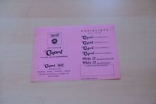 214663) Garelli - Capri - Preisliste - Prospekt 04/1967
