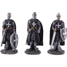 3er Set silber-schwarze