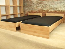 Sonderangebot SOLO Buche 26mm Massivholzbett Bett Einzelbett Massivholz