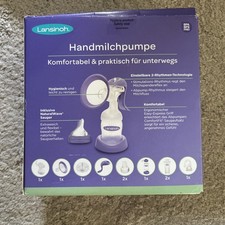 Lansinoh Handmilchpumpe - manuelle Milchpumpe für sanftes und effektives Abpumpe