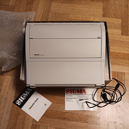 Sigma 8100 elektronische - sigma, sm
