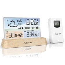Wetterstation Indoor Outdoor Funkuhr Farbdisplay Barometer Hygrometer