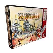 Neu Mississippi Brettspiel 1987 Mattel Raddampfer Fahrt Schiff Boot Spiel 80s