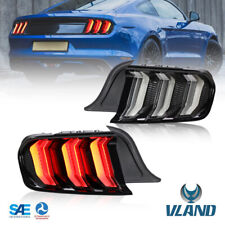 VLAND Rückleuchten für Ford Mustang GT 2015-19 mit Dynamisch Signal Transparent