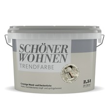 SCHÖNER WOHNEN Trendfarbe Wandfarbe Deckenfarbe moon 2,5 l