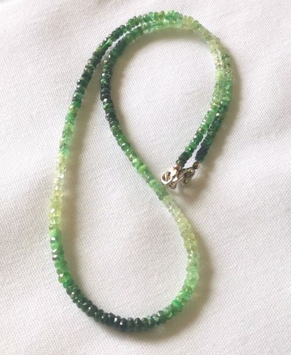 Facettierte smaragd kette 40 - kette,