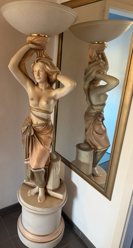 Stehlampe figur frau - stehlampe, mit