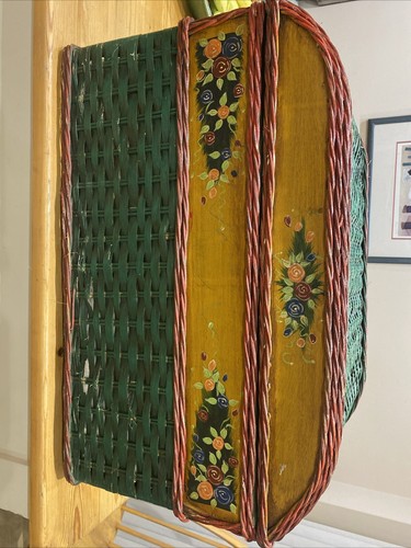Vintage lackierte weidetruhe - lackierte,