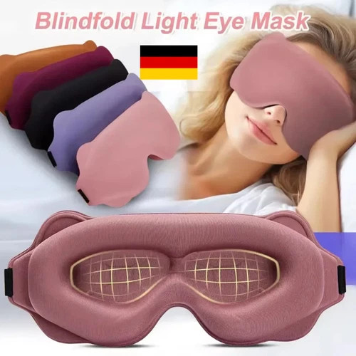 Schlafmaske schwarz - 3d,