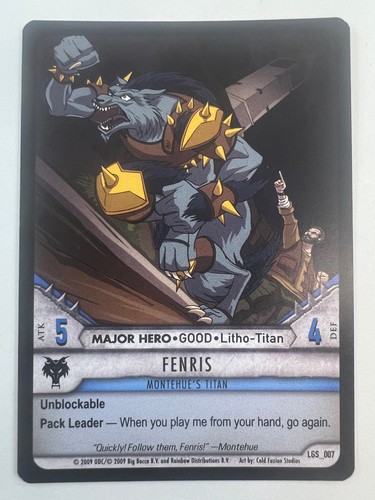 Huntik fenris common lgs 007 - fenris, lgs_007