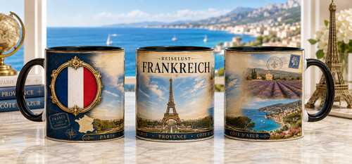 Frankreich souvenir tasse - frankreich,