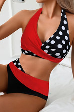 Damen Set mit Punktdruck und